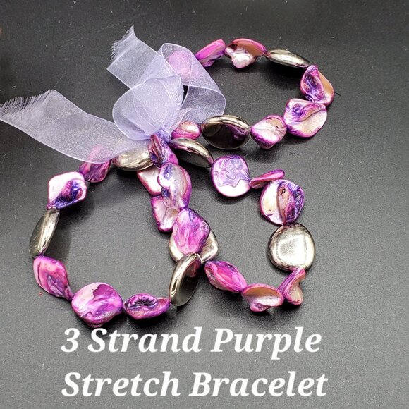 Set of 6 Baubles and Beads Statement Bracelets - Picture 5 of 6